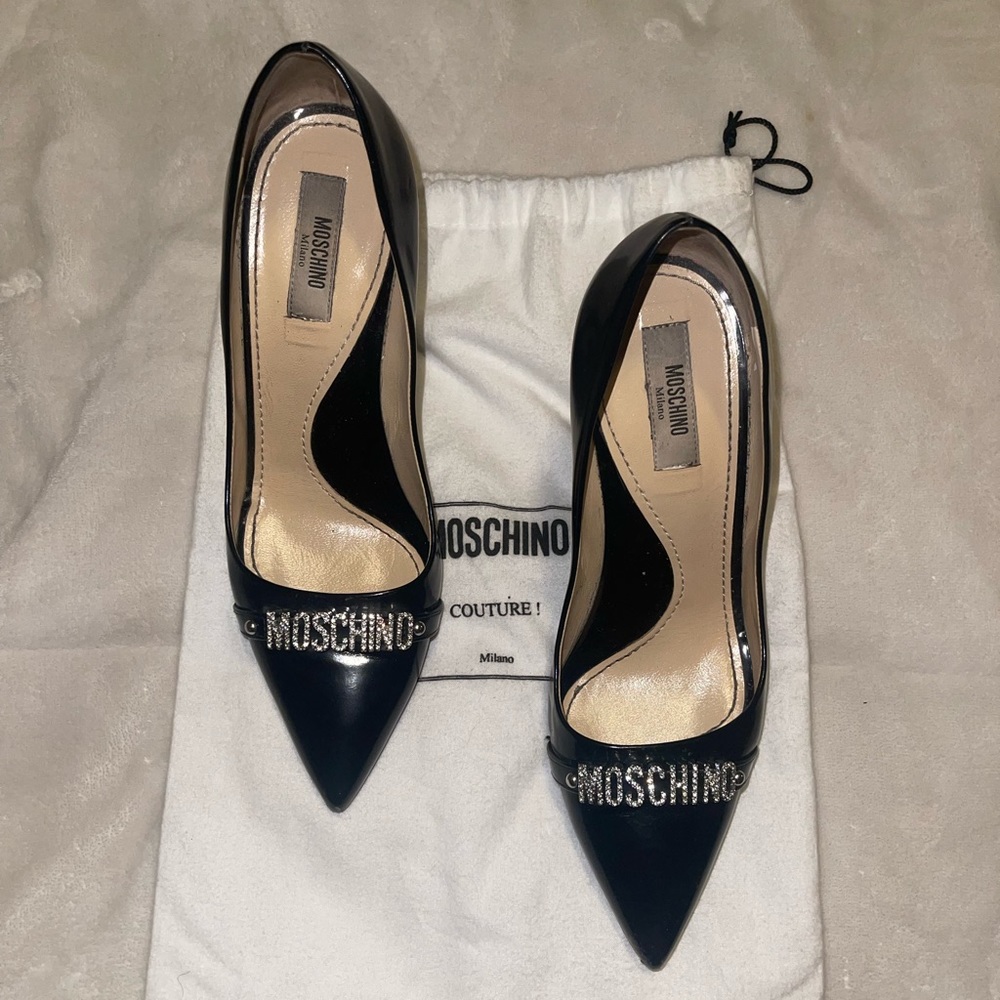 Authentic Moschino Black Stiletto Heels